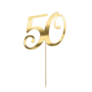 PARTDECO CAKE TOPER 50 ZLAT