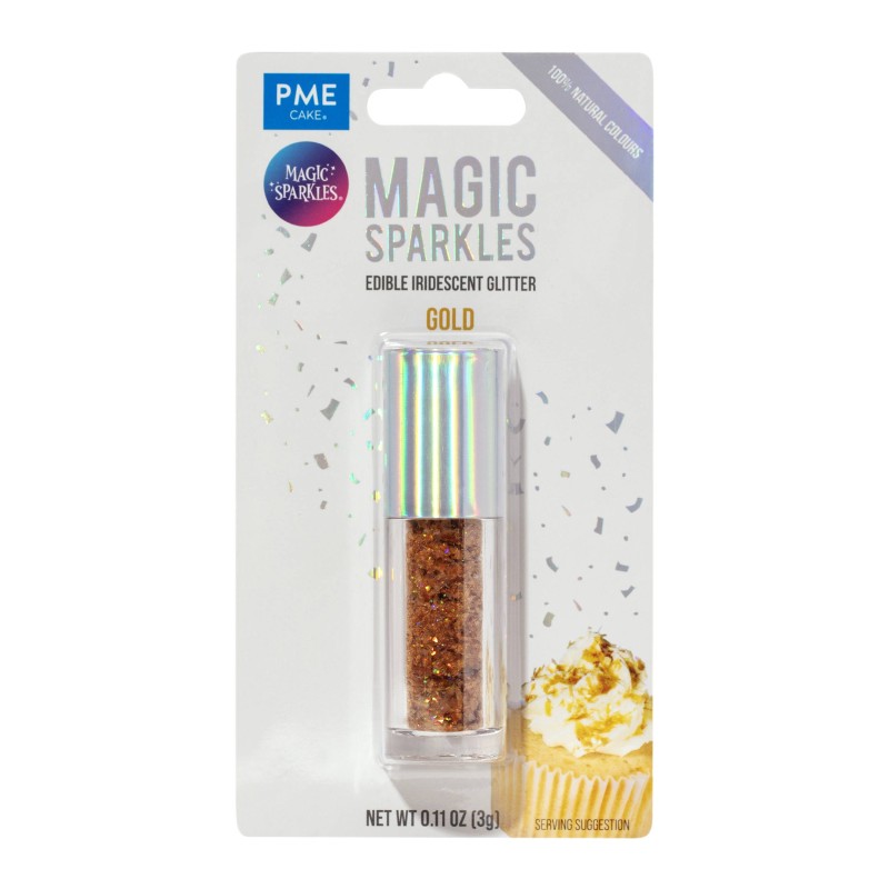 Magic sparkle zlate jedilne bleščice