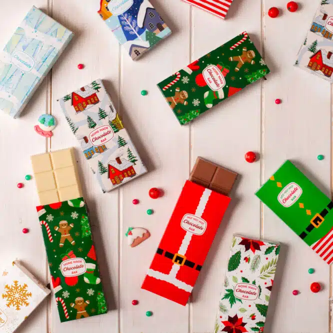 Božična embalaža za čokolado