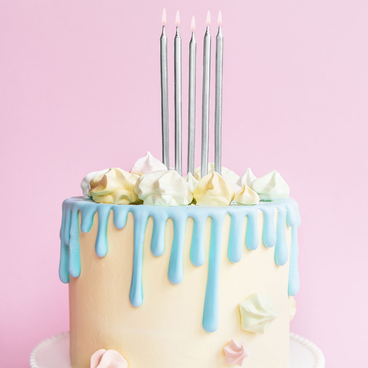 Svečke dolge srebrne